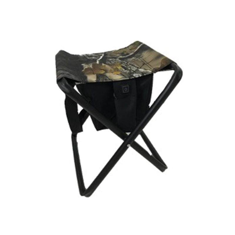 Heated fodable stool with storage